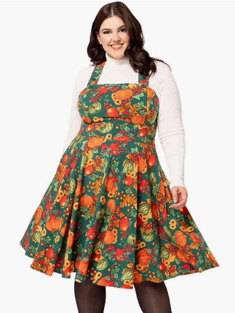 Hell Bunny Autumn Pinafore Dress Size 2XL - Picture 3 of 16